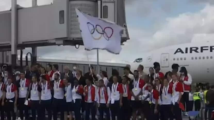 Olympic flag arrives in Paris ahead of 2024 Games
