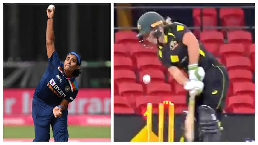 Twitter In Frenzy Over Shikha Pandey's 'Ball Of Century' Against Australia - Watch Video