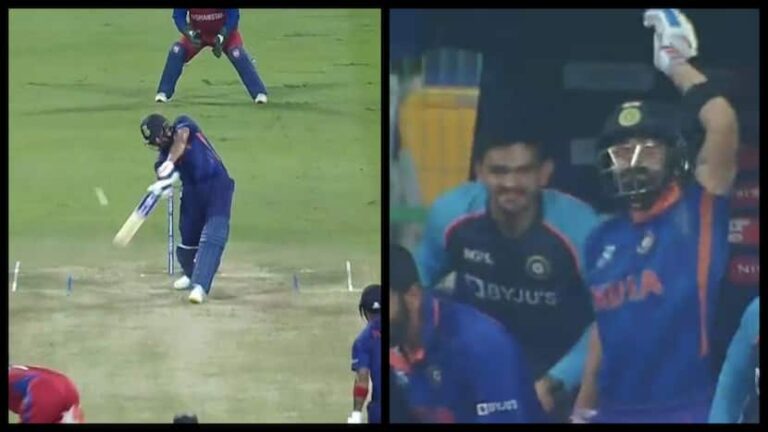 T20 WC: Rohit Sharma Hits A Six Straight At Indian Dug-Out, Virat Kohli Drops It – WATCH