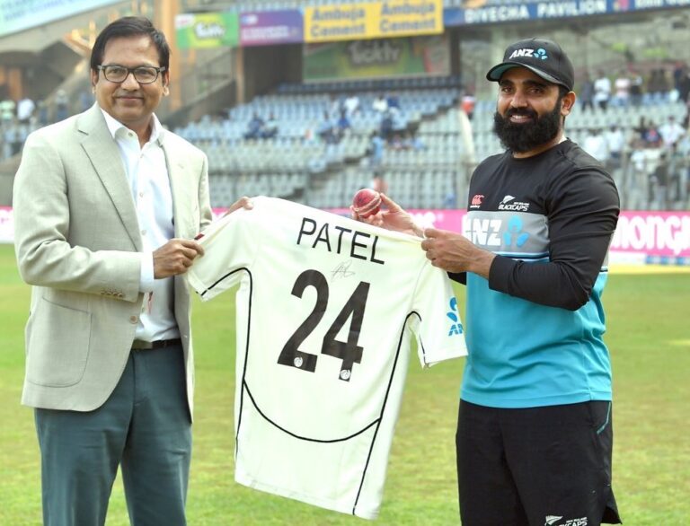 IND Vs NZ: Ajaz Patel Gifts His 10-Wicket Haul Ball & Jersey To Mumbai Cricket Museum