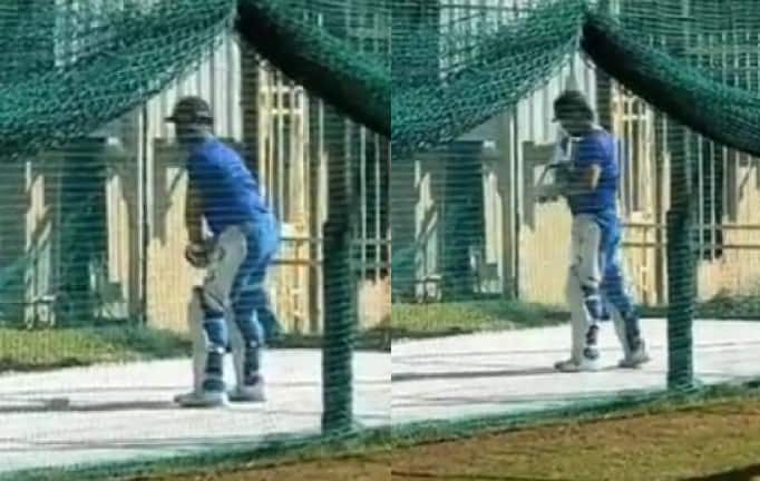 WATCH | CSK Fans Go Gaga As Viral Video Shows MS Dhoni Practicing In Nets Ahead Of IPL 2022