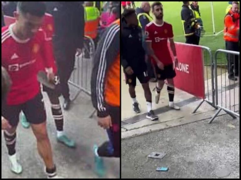 Ronaldo Smashes Fan’s Phone After Man Utd Lost Crucial PL Game, Apologies Later – WATCH