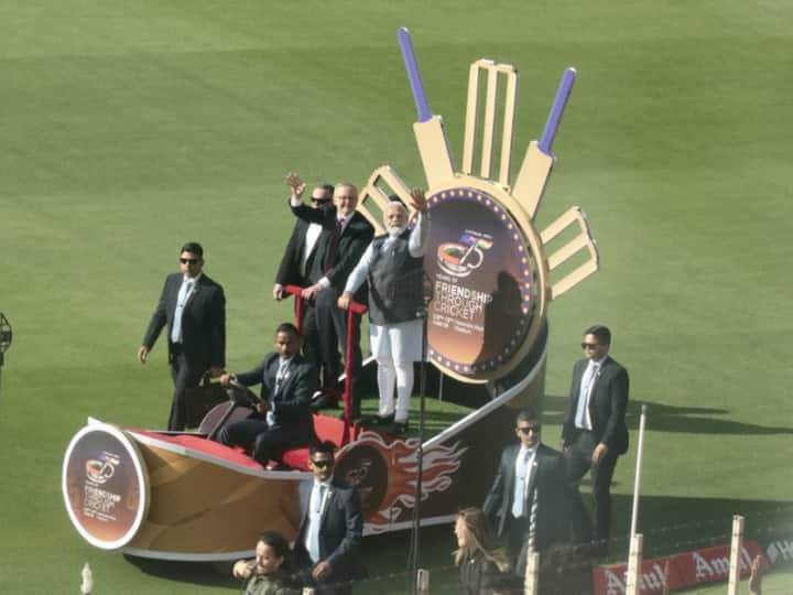 पीएम मोदी, ऑस्ट्रेलियाई पीएम भारत बनाम ऑस्ट्रेलिया टेस्ट मैच देखने के लिए मोटेरा स्टेडियम पहुंचे – देखें