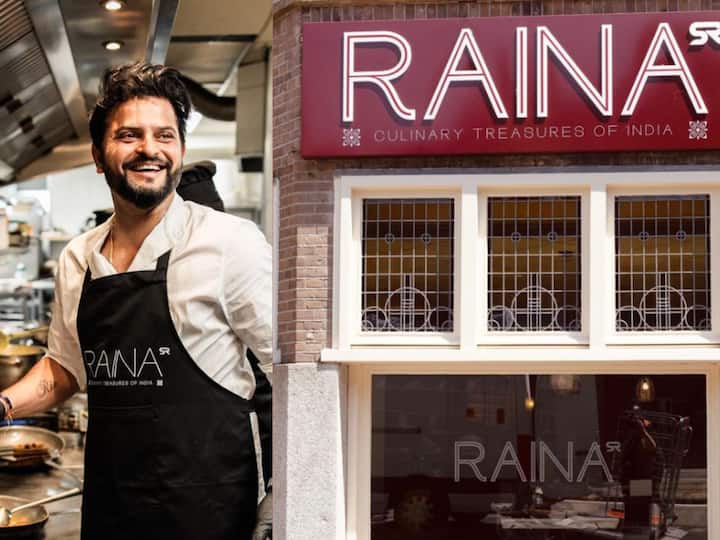 क्रिकेटर सुरेश रैना ने एम्स्टर्डम में 'RAINA' नाम से अपना रेस्तरां लॉन्च किया
