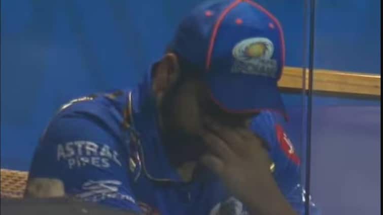  रो रहे हैं रोहित शर्मा?  पिछली 5 पारियों में चौथे सिंगल-डिजिट स्कोर के बाद एमआई स्टार का वीडियो वायरल हो गया
