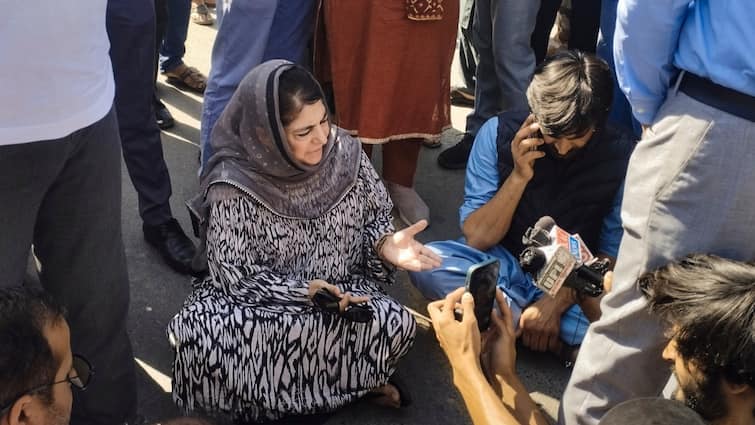 Mehbooba Mufti PDP Workers Detained, Cellular Service Suspended PDP Workers Detained, Cellular Service Suspended: Mehbooba Mufti