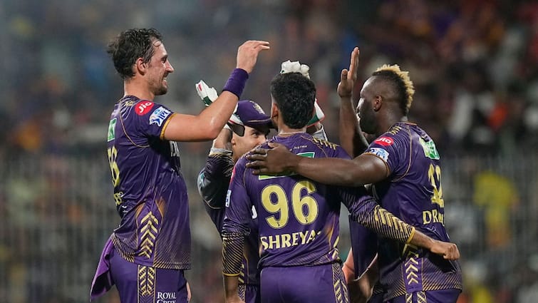 KKR vs SRH Highlights IPL 2024 Kolkata Knight Riders Beat Sunrisers Hyderabad Claim Third Title SRH Beat KKR 8 Wickets Venkatesh Iyer Andre Russell Mitchell Starc KKR vs SRH Highlights, IPL 2024 Final: Clinical Knights Dominate Erratic Sunrisers To Claim Third Title