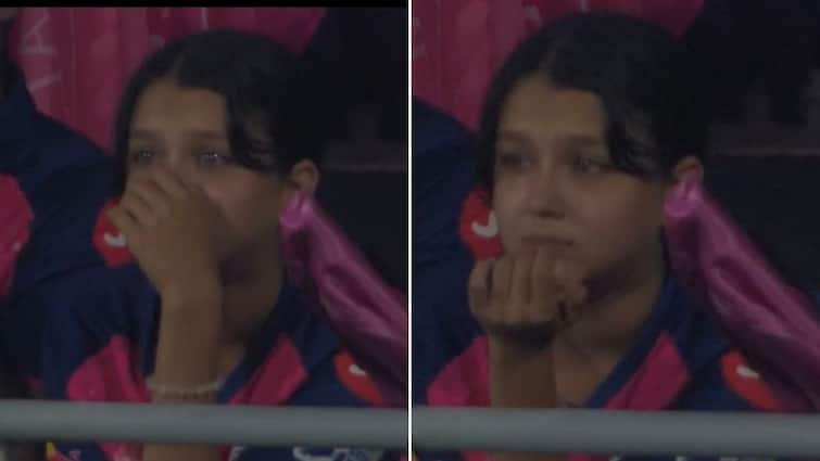 SRH vs RR Qualifier 2 IPL 2024 Fangirl Crying Rajasthan Royals Sanju Samson Pat Cummins SRH vs RR IPL 2024 Qualifier 2: Young Rajasthan Royals Fan In Tears As Team Gets Eliminated From IPL 2024