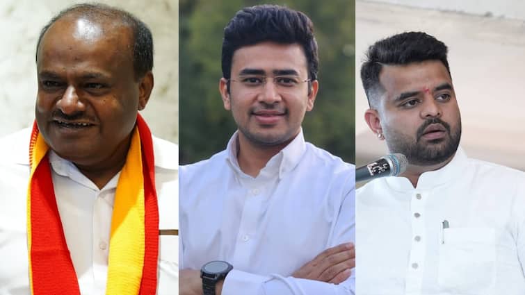 Karnataka Lok Sabha Polls Result Know Key Contenders Shaping High-Stakes Battle Prajwal Revanna Tejasvi Surya Shivamogga Lok Sabha Polls: Know Key Contenders Shaping High-Stakes Karnataka Battle