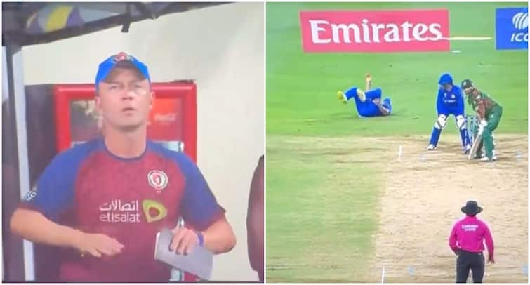 Gulbadin Naib viral video faking Injury to Waste Time AFG vs BAN T20 World Cup Match Rashid Khan Gulbadin Naib Accused Of Faking Injury To Waste Time In AFG vs BAN T20 World Cup Match. Watch Viral Video