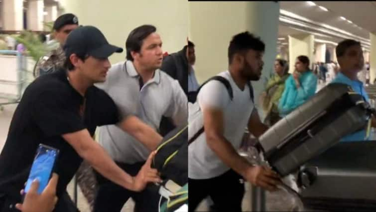 Pakistan Players At Lahore Airport Viral Video Handful Of Fans Other Players Babar Azam Avoid Return After T20 World Cup 2024 Debacle Watch Handful Of Fans Welcome Pakistan Players At Lahore Airport, Others Avoid Return After T20 World Cup Debacle 