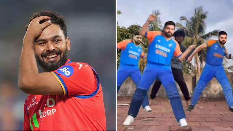 Rishabh Pant Instagram Video MS Dhoni Virat Kohli Rohit Sharma Dancing T20 World Cup 2024 Rishabh Pant Posts Hilarious Video Showcasing Dhoni, Kohli & Rohit Dancing To Bollywood Song- WATCH