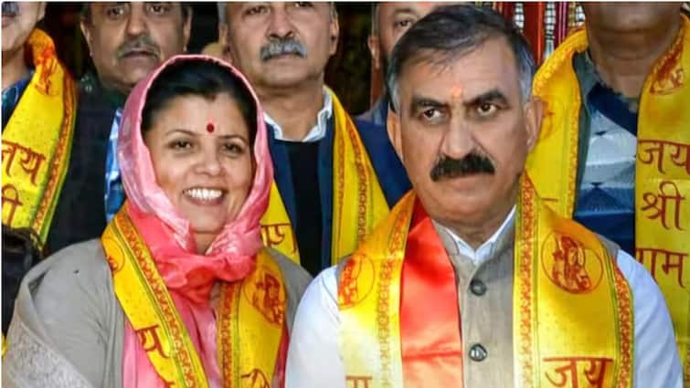 Himachal Pradesh Chief Minister Sukhvinder Singh Sukhu wife Kamlesh Thakur contest by-elections from Dehra Himachal CM Sukhvinder Singh Sukhu