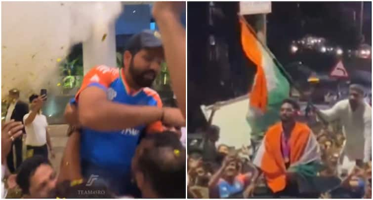 Rohit Sharma Mohammed Siraj Receive Warm Welcome At Home Viral videos Rohit Sharma, Mohammed Siraj Receive Warm Welcome At 