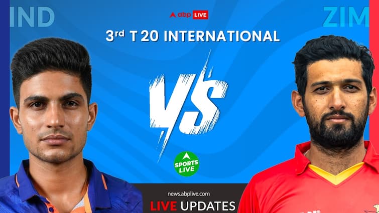 IND vs ZIM 3rd T20I Live Score: भारत का लक्ष्य सीरीज में बढ़त हासिल करना
