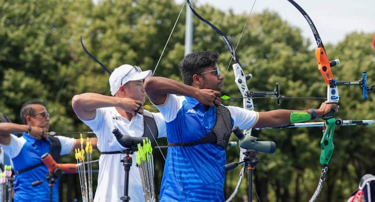 Paris Olympics 2024 India Mens Archery Team Earn Direct Entry Into Quarterfinals Dhiraj Tarundeep Rai Paris Olympics 2024: India