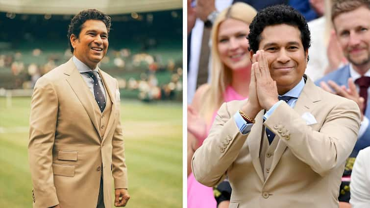 Sachin Tendulkar Receives Standing Ovation Wimbledon Centre Court 2024 Watch Viral Video Sachin Tendulkar Receives Standing Ovation At Wimbledon- WATCH VIRAL VIDEO