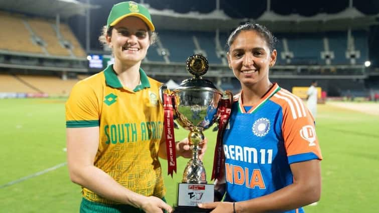 India Women Vs South Africa Women T20I Series Hosts Win 3rd T20I By 10 Wickets Series Ends 1 1 Smriti Mandhana Harmanpreet Kaur Laura Woolvardt India Women Vs South Africa Women T20I Series: Hosts Win 3rd T20I By 10 Wickets, Series Ends 1-1