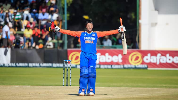 Abhishek Sharma Shares Interesting Bat Story After Maiden T20I Ton Against Zimbabwe WATCH Shubman Gill Abhishek Sharma Shares Interesting 