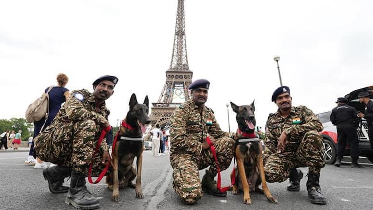 Paris Olympics 2024 Indian Dog Squad K9 Security France CRPF Vast Denby Paris Olympics 2024: India