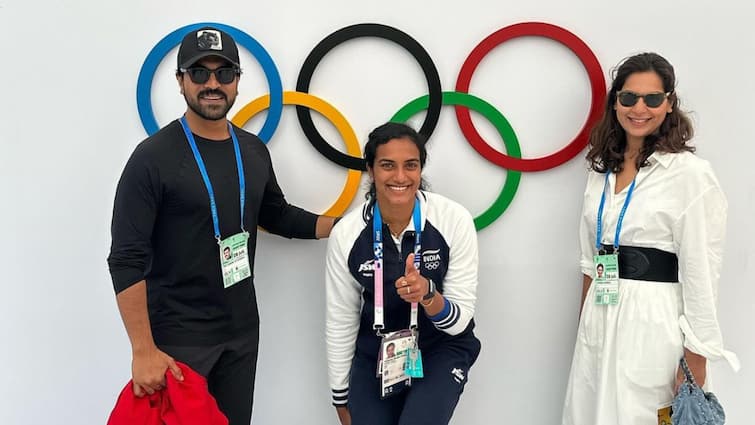 Paris Olympics 2024 Ram Charan Upasana Pose With PV Sindhu Call Her 