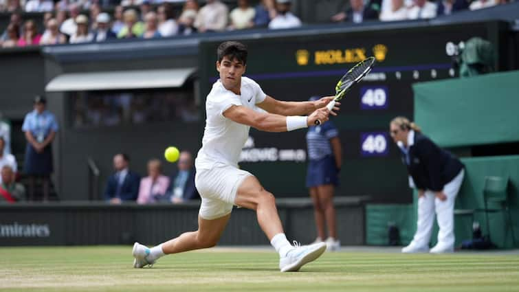 Wimbledon 2024 Carlos Alcaraz Beats Novak Djokovic To Claim Second Successive Grass Court Grand Slam Wimbledon 2024: Carlos Alcaraz Beats Novak Djokovic In Straight Sets To Claim Second Successive Grass Court Grand Slam