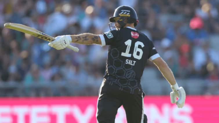 Salt Sends Stokes Flying WATCH English Batter Phil Salt Viral Six To Ben Stokes During Manchester Originals Vs Northern Superchargers The Hundred Men 2024 Match Nicholas Pooran 