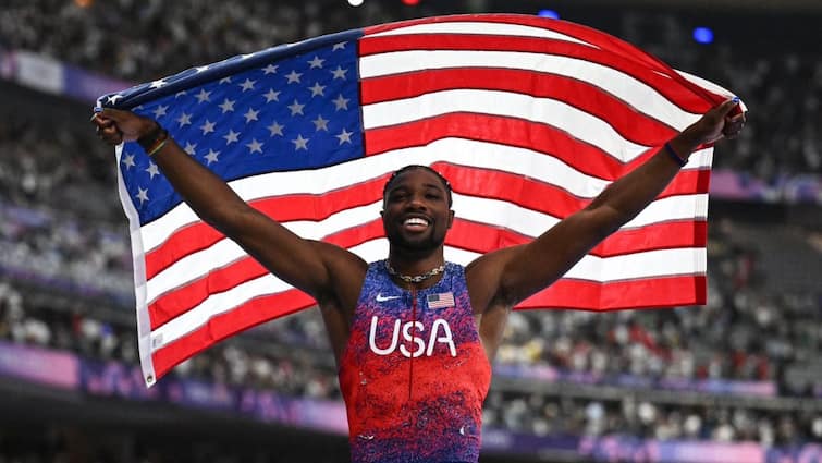 Noah Lyles Gold Medal Paris Olympics 2024 Usain Bolt Record 100m Noah Lyles Wins Gold In Thrilling Olympics 2024 100m Finish; Sets Sights On Usain Bolt