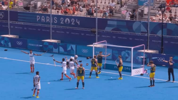 Paris Olympics 2024 India vs Australia men hockey event Pool B Match India Beat Australia 3 2 Harmanpreet Singh pr sreejesh Paris Olympics 2024: India End 52-Year Wait, Beat Australia In Men