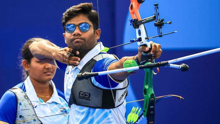 Dhiraj Bommadevara Ankita Bhakat Paris Olympics 2024 Lose Bronze Medal Match Archery India Dhiraj Bommadevara, Ankita Bhakat Fall To USA In Archery Mixed Team Bronze Medal Match