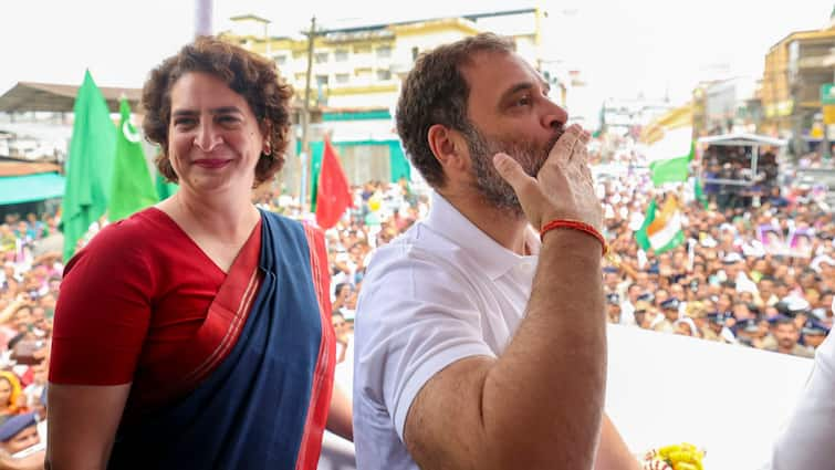 Wayanad Bypolls 2024 Congress Leader Rahul Gandhi In Kerala With Sister Priyanka Gandhi Vadra Wayanad Bypolls: Rahul Gandhi Joins Priyanka On Her Final Day Of Campaigning In Congress Stronghold