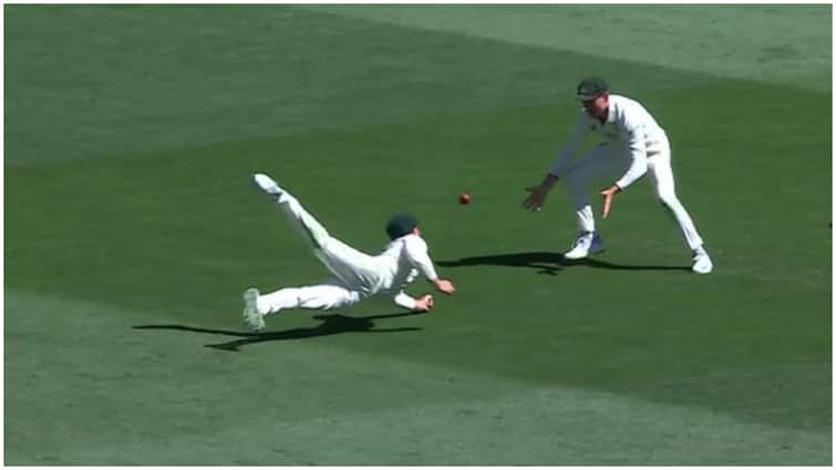 border-gavaskar-trophy-2024-25-australia-vs-india-1st-test-optus-stadium-perth-nathan-mcsweeney-marnus-labuschagne-viral-catch-harshit-rana-watch Border-Gavaskar Trophy 2024-25: McSweeney, Labuschagne Combine For An 