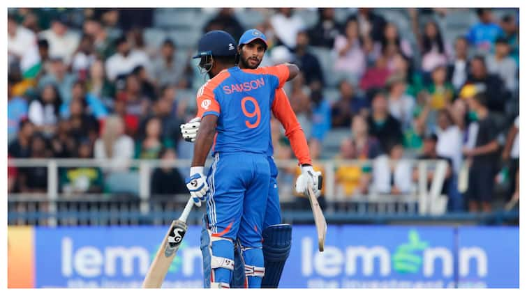 tilak-varma-sanju-samson-ind-vs-sa-4th-t20i-centuries-highest-partnership-break-records-total-sixes-match-scorecard-johannesburg SA Vs IND, 4th T20I: Tilak Varma, Sanju Samson Break Various Records; Becomes First-Ever...