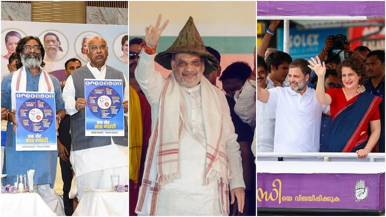 Curtains Fall On Campaigning For Jharkhand Election 2024 Bypolls 2024 Across Assam Bengal Kerala Wayanad UP Details Curtains Fall On Campaigning For Jharkhand Election, Key Bypolls Across Assam, Bengal, Kerala, UP — Details