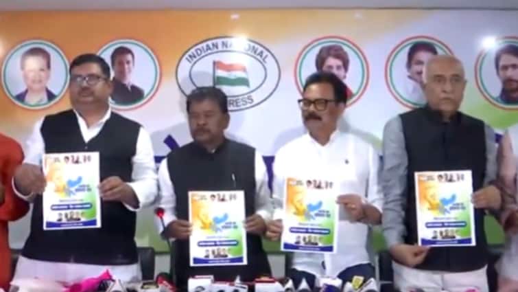 Jharkhand Polls Congress Releases Manifesto Day Before Phase 1 Of Polling Promises Caste-Based Survey, Free Electricity Jharkhand Polls: Congress Releases Manifesto Day Before Polling, Promises Caste-Based Survey, Free Electricity