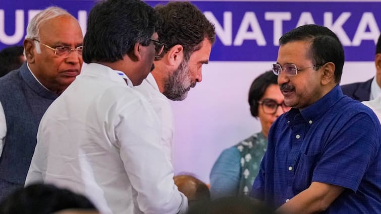 Delhi Election 2025 AAP-Congress Alliance On Cards INDIA Bloc Parties May Hold Seat-Sharing Talks Arvind Kejriwal Rahul Gandhi Delhi Election 2025: Door Not Shut For AAP-Congress Alliance? INDIA Bloc Parties May Hold Seat-Sharing Talks