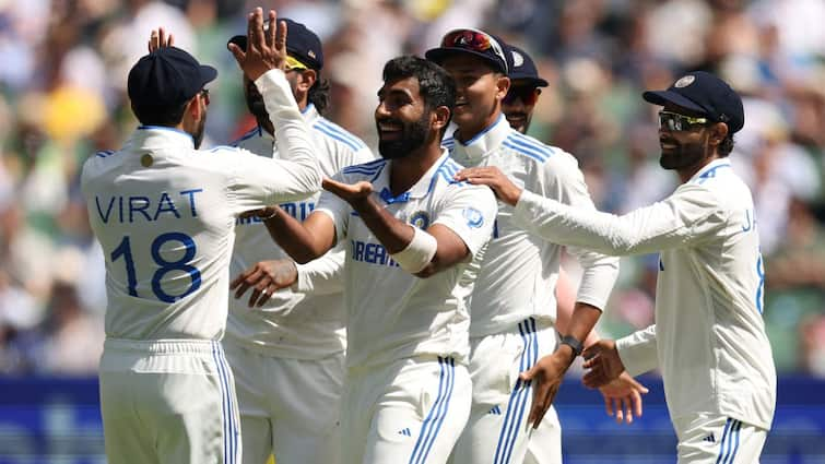 Jasprit Bumrah Takes Revenge Clean Bowls Sam Konstas Gives Australian Debutant Dramatic Send Off Jasprit Bumrah Takes Revenge On Sam Konstas, Mimics The Australian With A Dramatic Send-Off 