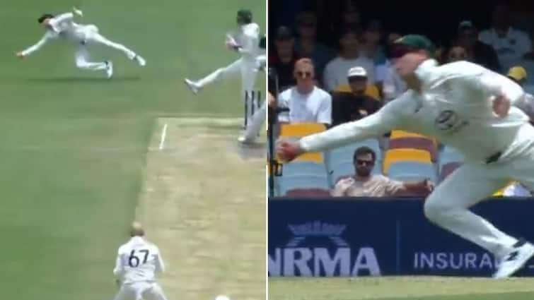 Steve Smith Slip Catch One Handed Stunner To Dismiss KL Rahul On 84 After Dropping Easy Catch On First Ball Of Day 4 IND vs AUS Brisbane Steve Smith Drops An Easy Catch, Then Grabs One-Handed Stunner To Deny KL Rahul Century In Brisbane 