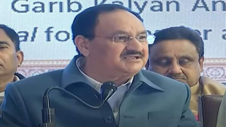 Delhi Elections 2025 BJP Manifesto 10 Lakh Health Cover Senior Citizen Pension Atal Canteen JP Nadda 