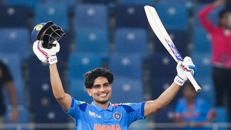 indian vice captain shubman gill scores ton vs bangladesh icc champions trophy 2025 live match scorecard sixes fours Indian Vice-Captain Becomes First Centurion Of The Nation At ICC Champions Trophy 2025