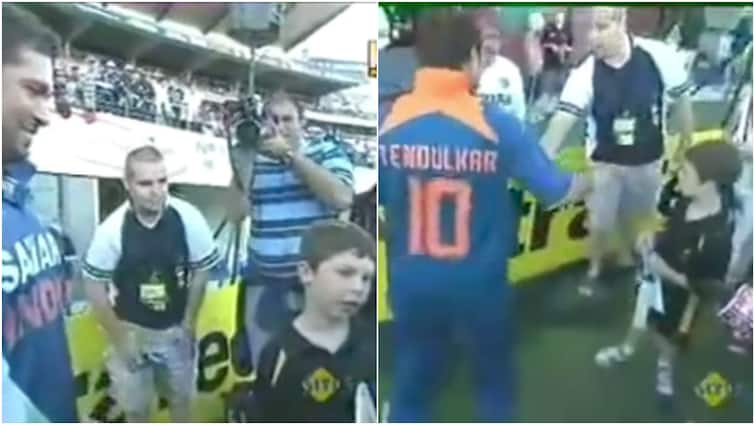 new zealand fan names son after sachin tendulkar old video resurfaces on internet watch viral video Old Video Of New Zealand Fan Naming Son After Sachin Tendulkar Resurfaces On Internet 