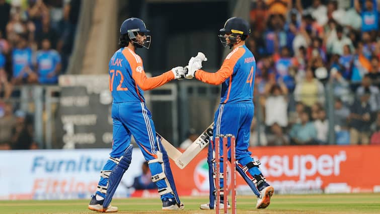 india score their highest ever powerplay score 95 runs abhishek sharma tilak varma vs england 5th t20i wankhede stadium mumbai highlights scorecard IND Vs ENG, 5th T20I: Abhishek Sharma, Tilak Varma Smash Record-Books With Historic Powerplay Score 