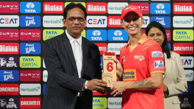 ashleigh gardner becomes cricketer with most 50 plus scores for gujarat giants women womens premier league history Ashleigh Gardner Attains Unique Feat During RCBW Vs GGW, WPL 2025 Match