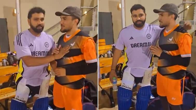 Rohit Sharma Viral Exchange With Local Pakistani Net Bowler In Dubai Ahead Of Champions Trophy 2025 Video 