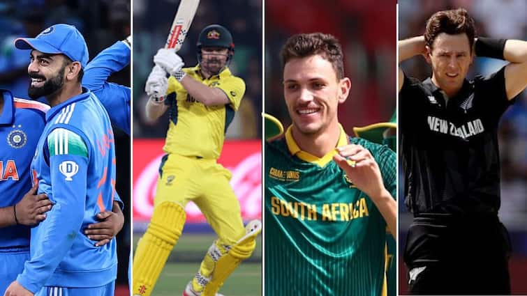 IND vs AUS SA vs NZ Champions Trophy 2025 Semifinal Match Teams Dates Time Venue Squad Details Champions Trophy 2025 Semifinals: Teams, Match Dates, Time, Venue, Squad & More