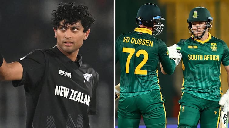 NZ vs SA Semifinal Toss New Zealand Win Toss Choose To Bat First In Lahore Champions Trophy 2025 NZ vs SA: New Zealand Win Toss & Choose To Bat First In Lahore, Check Out Playing 11s For Semifinal Clash