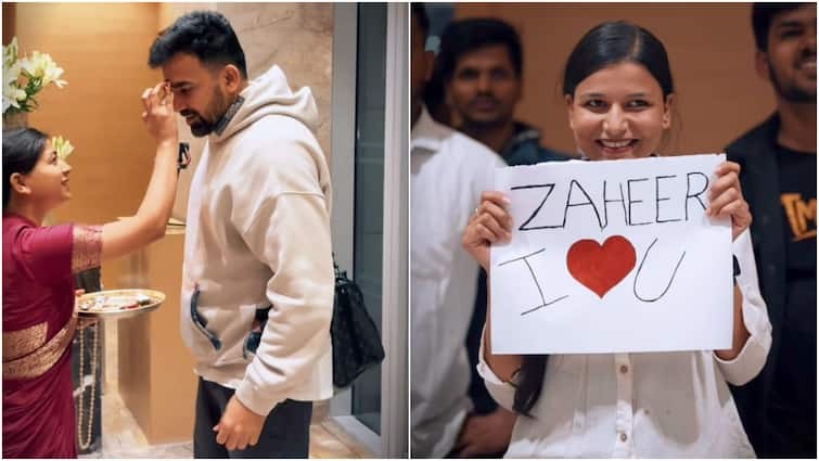 zaheer khan meet old fan proposal video 2005 ind pak match ipl 2025 season lucknow super giants Fan Who Proposed Zaheer Khan In 2005 Returns With Same Placard After 20 Years: WATCH