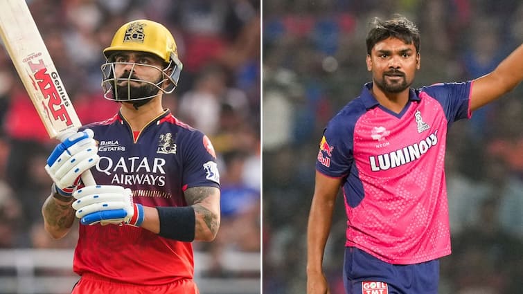 RCB vs RR IPL 2025 Match Live Streaming Details Probable Playing 11s Bengaluru Pitch Report RCB vs RR IPL 2025 Match Live Streaming Details, Probable Playing 11s & Pitch Report