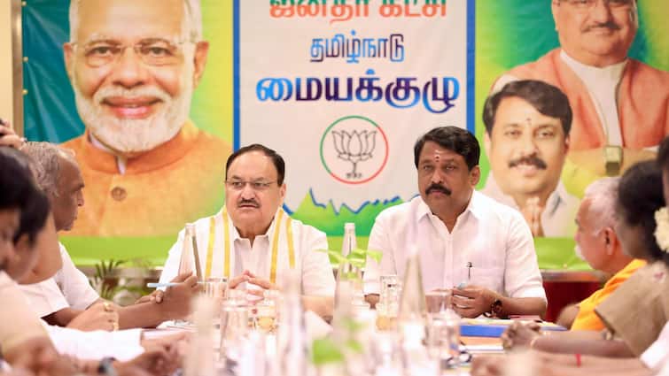 Nadda Arrives In Chennai To Review BJP