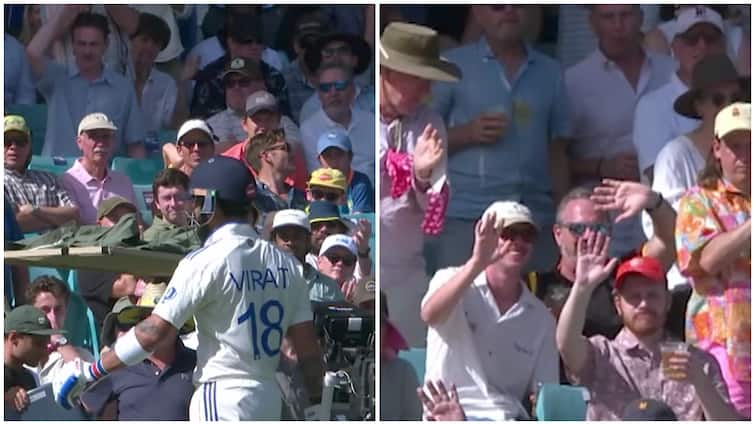 Virat Kohli Retirement Test Cricket Face Down Drooping Shoulders Virat Kohli Last Walk Test Cricket Aussie Fans Waved Goodbye watch viral video Face Down, Drooping Shoulders: Virat Kohli